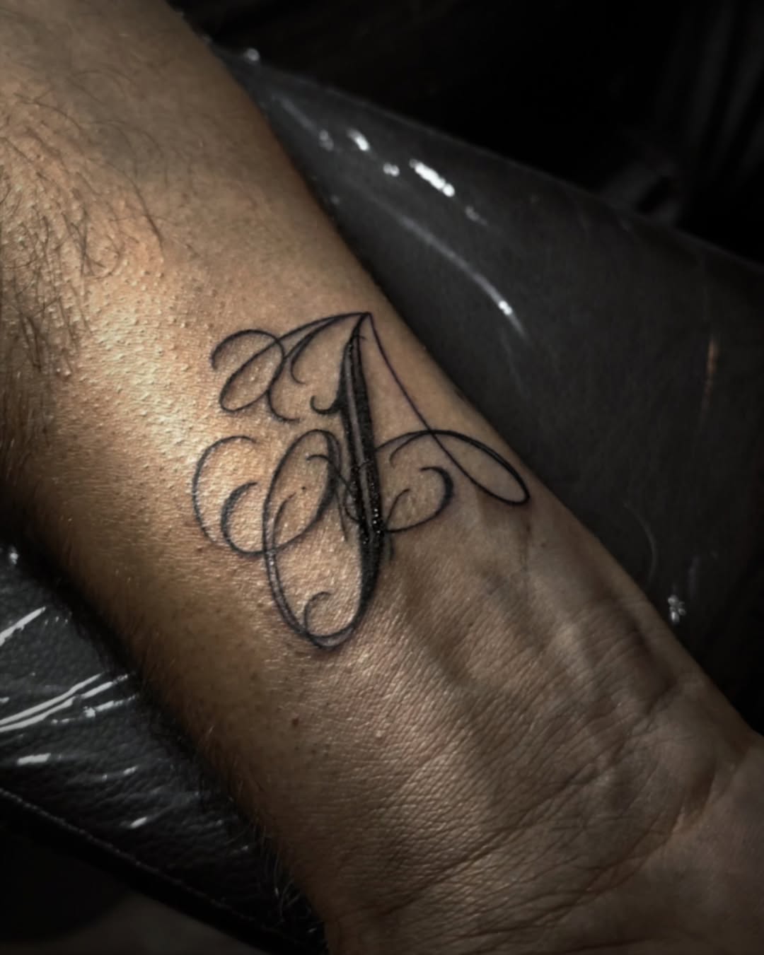 Tattoo by @inkw.ivy — lettering_script, fine_line