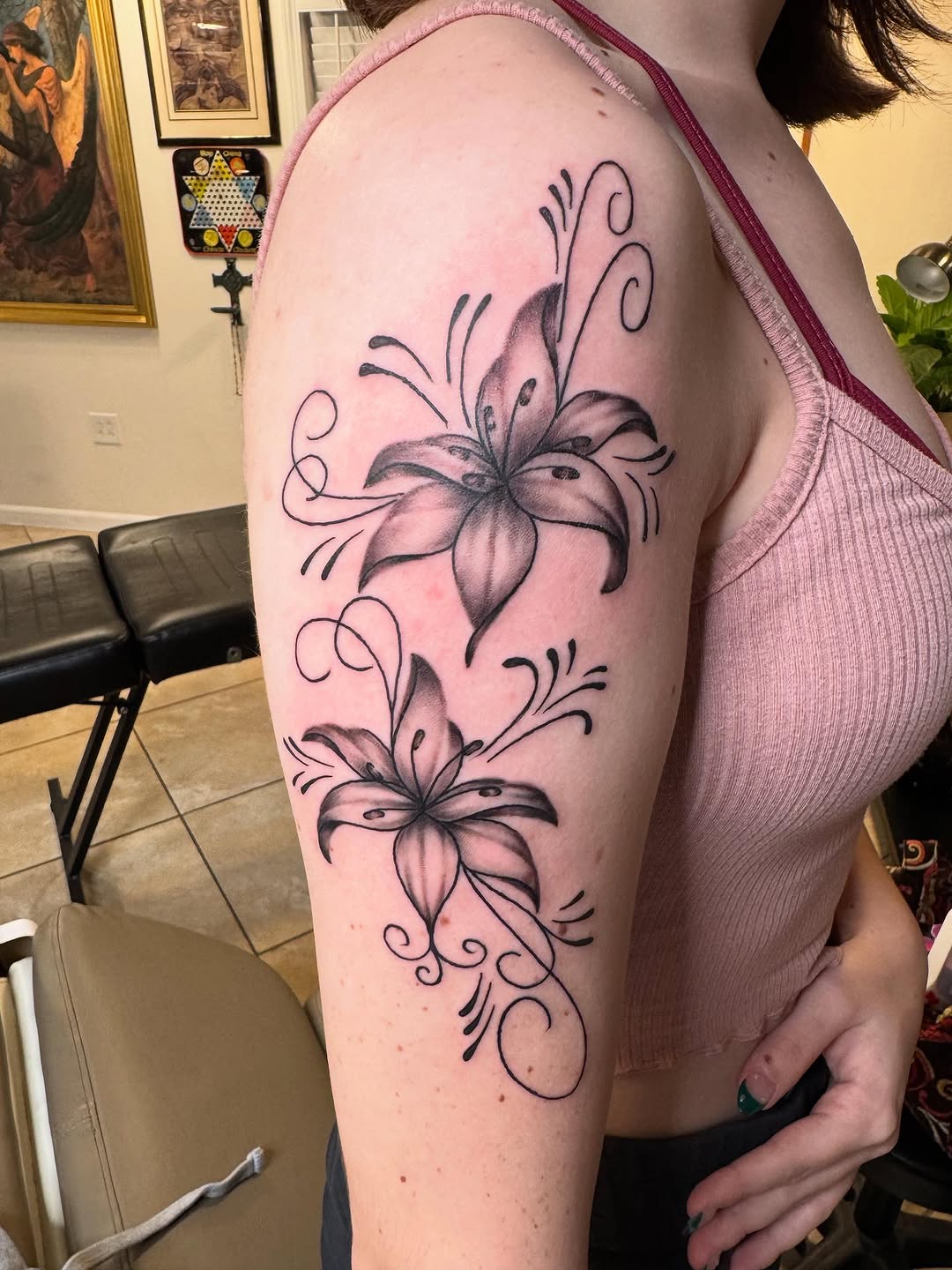 Tattoo by @bodymods_by_b — fine_line, black_and_grey