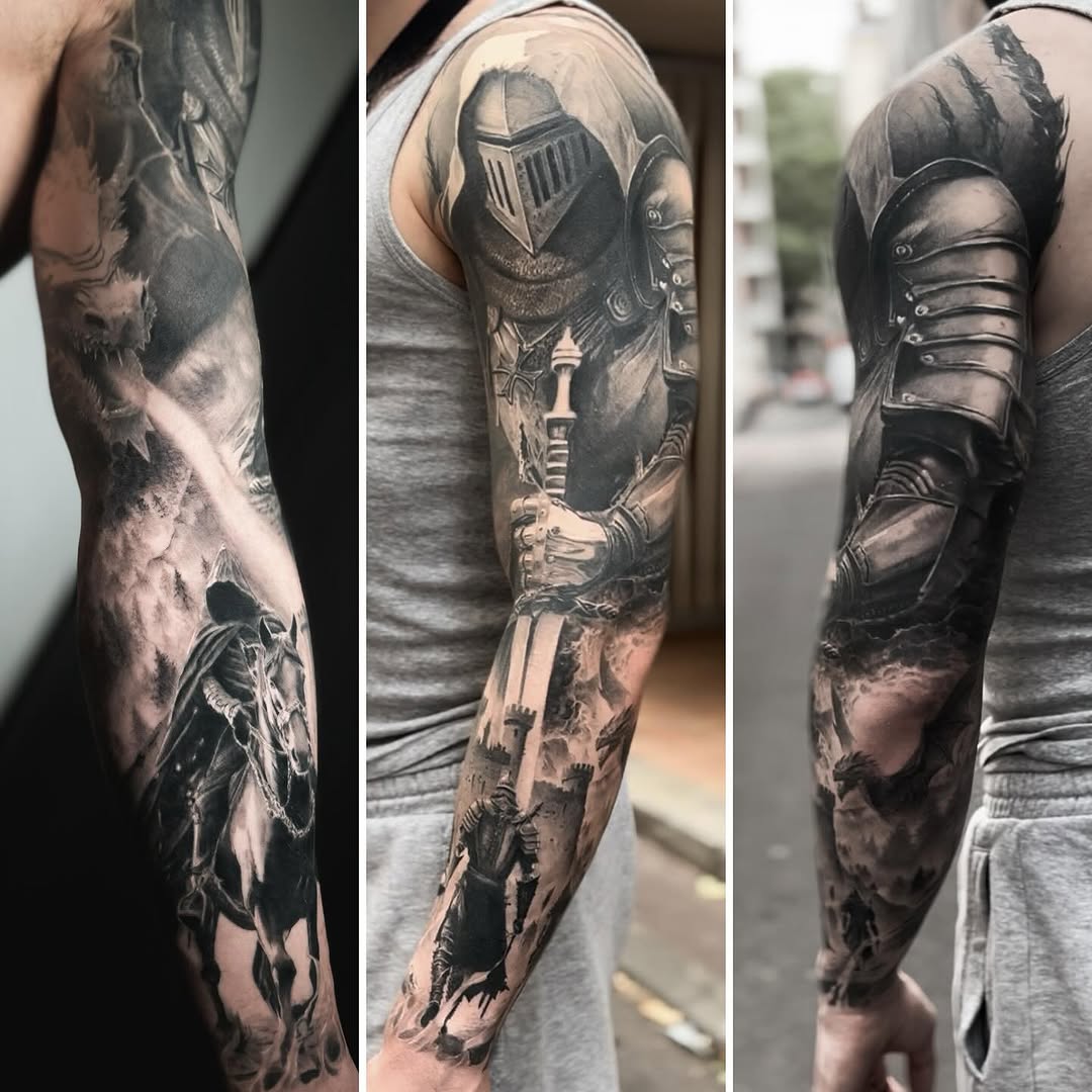 Tattoo by @eltche_artiste — realism, black_and_grey