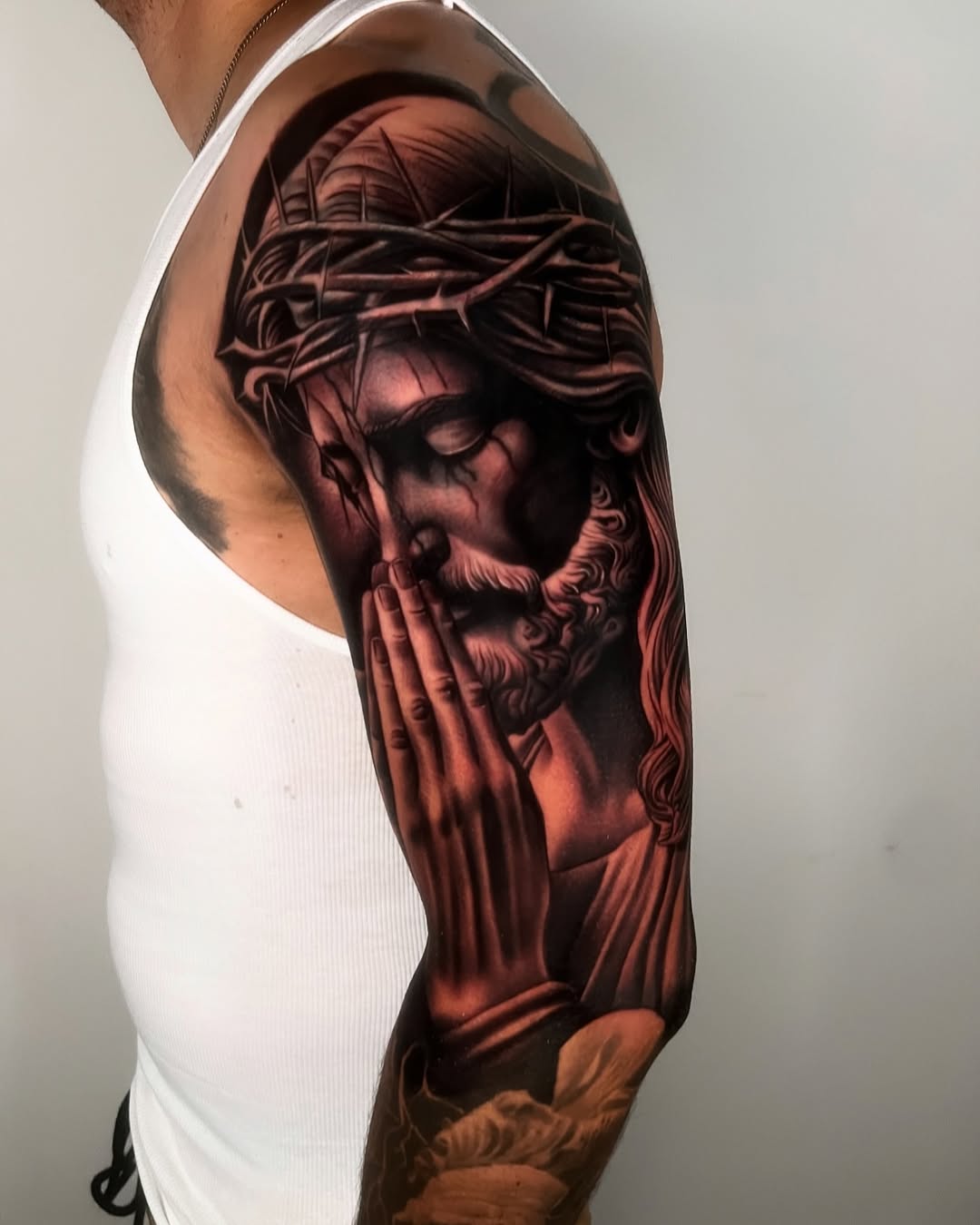 Tattoo by @bigrichtattoos — realism, black_and_grey