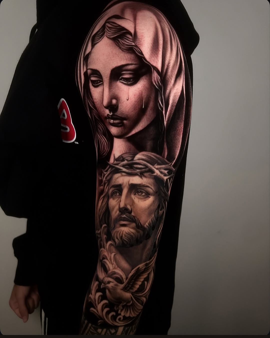 Tattoo by @bigrichtattoos — realism, black_and_grey