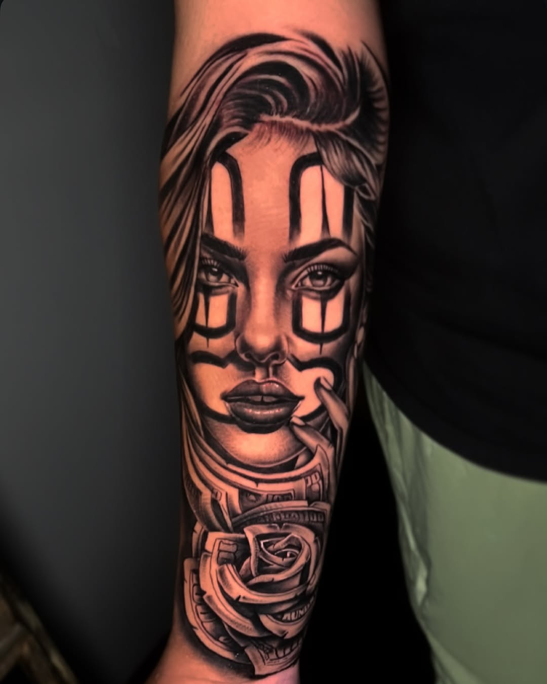 Tattoo by @bigrichtattoos — chicano, realism