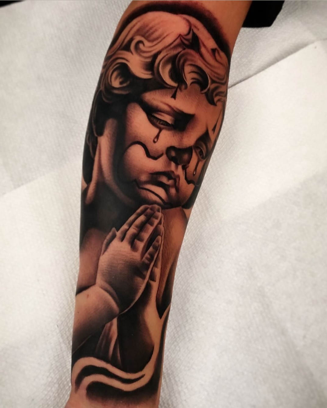 Tattoo by @bigrichtattoos — black_and_grey, realism