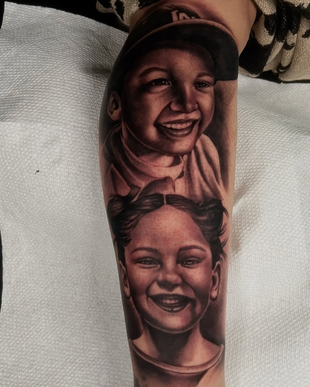 Tattoo by @bigrichtattoos — realism, black_and_grey