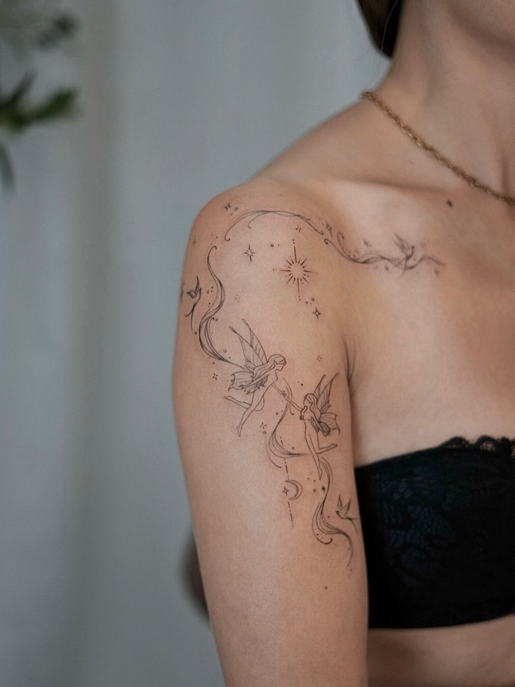 Tattoo by @aya_art.ink β fine_line, illustrative