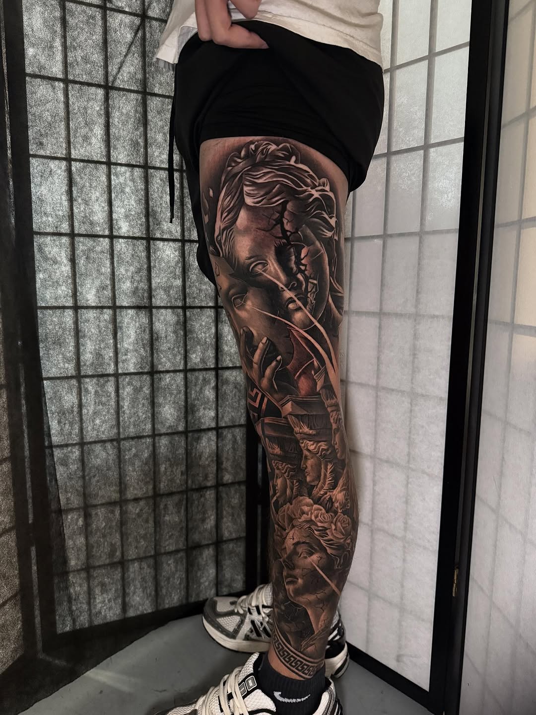 Tattoo by @milesjtattoos — realism, black_and_grey