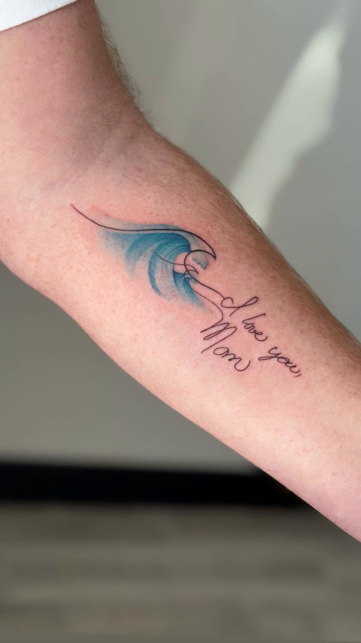 Tattoo by @georgiagreytattoos — fine_line, lettering_script