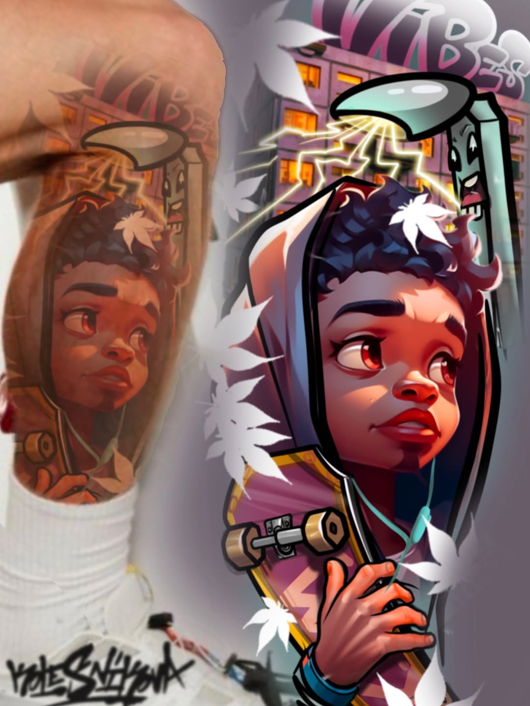 Tattoo by @kolesnikova.tattoo — new_school, anime