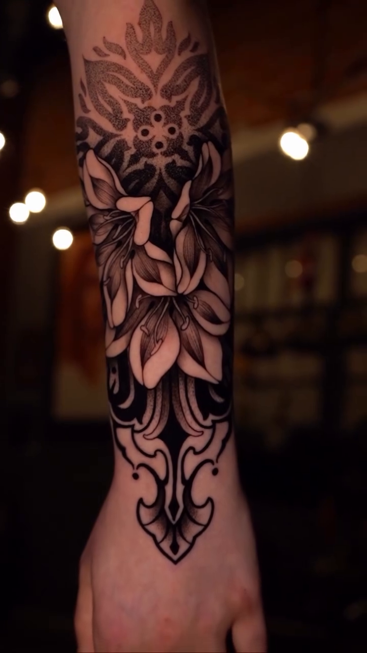 Tattoo by @hxc.tattoos — illustrative, black_and_grey