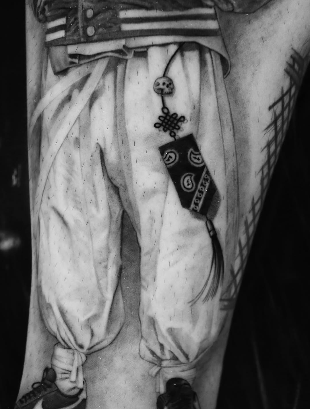 Tattoo by @hudiny_tattoo β realism, black_and_grey