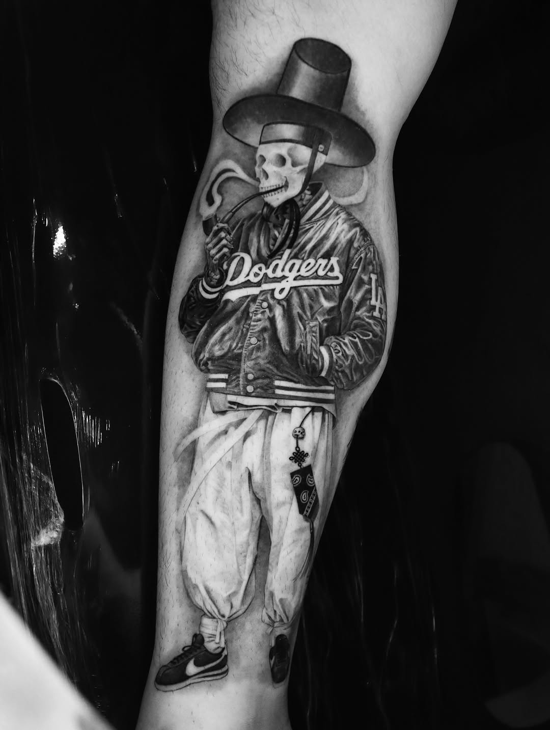 Tattoo by @hudiny_tattoo β realism, black_and_grey