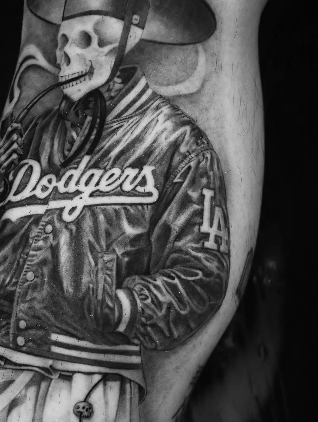 Tattoo by @hudiny_tattoo β realism, black_and_grey