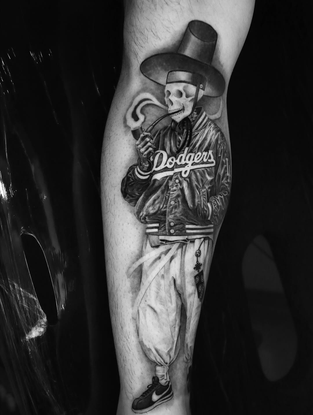 Tattoo by @hudiny_tattoo β realism, black_and_grey