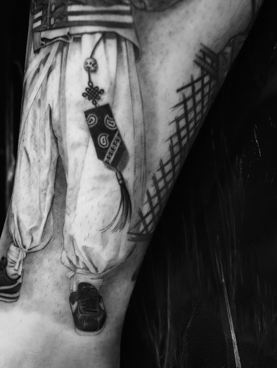 Tattoo by @hudiny_tattoo β realism, black_and_grey