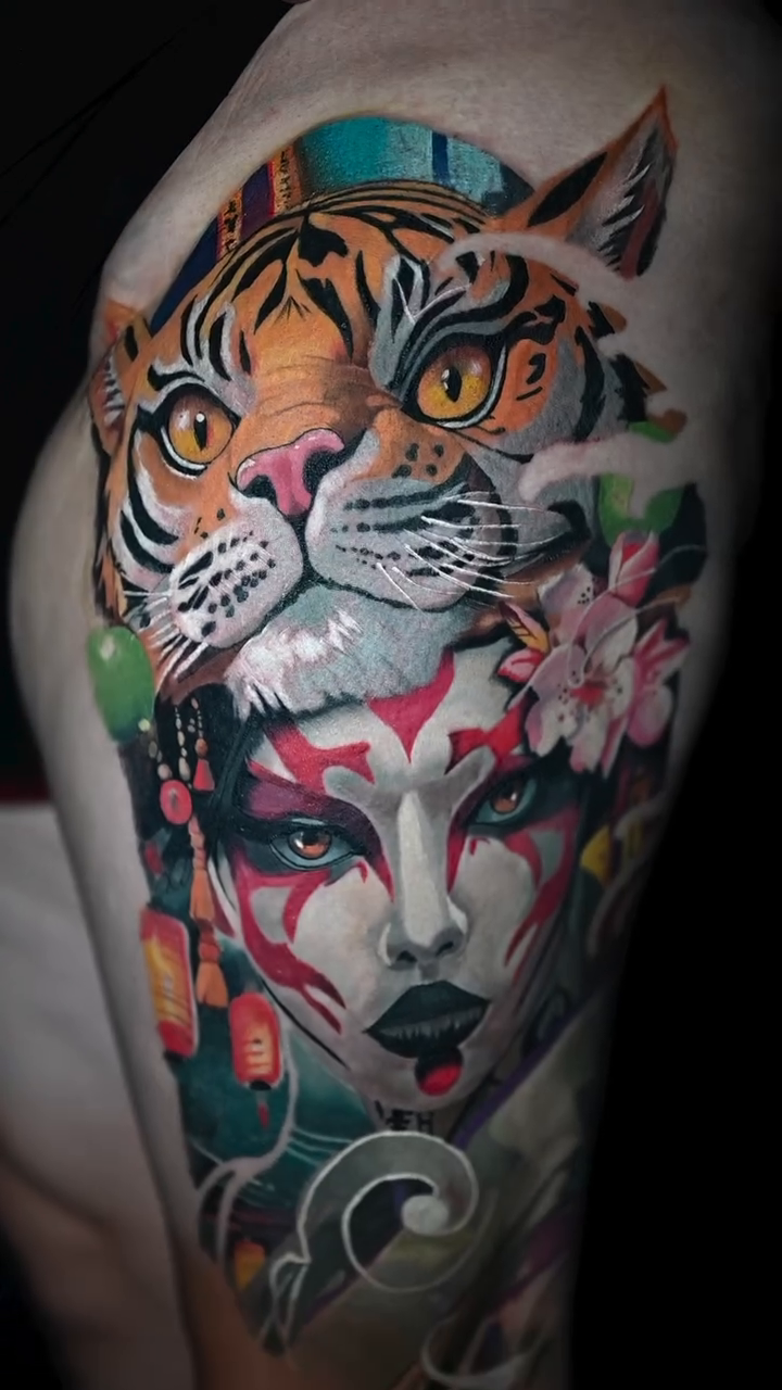 Tattoo by @hawkjackson — japanese_irezumi, realism