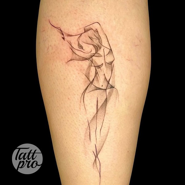 Tattoo by @tattpro โ fine_line, dotwork