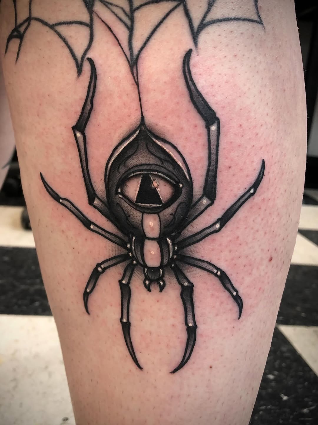 Tattoo by @theclovengnome โ black_and_grey, dark_realism