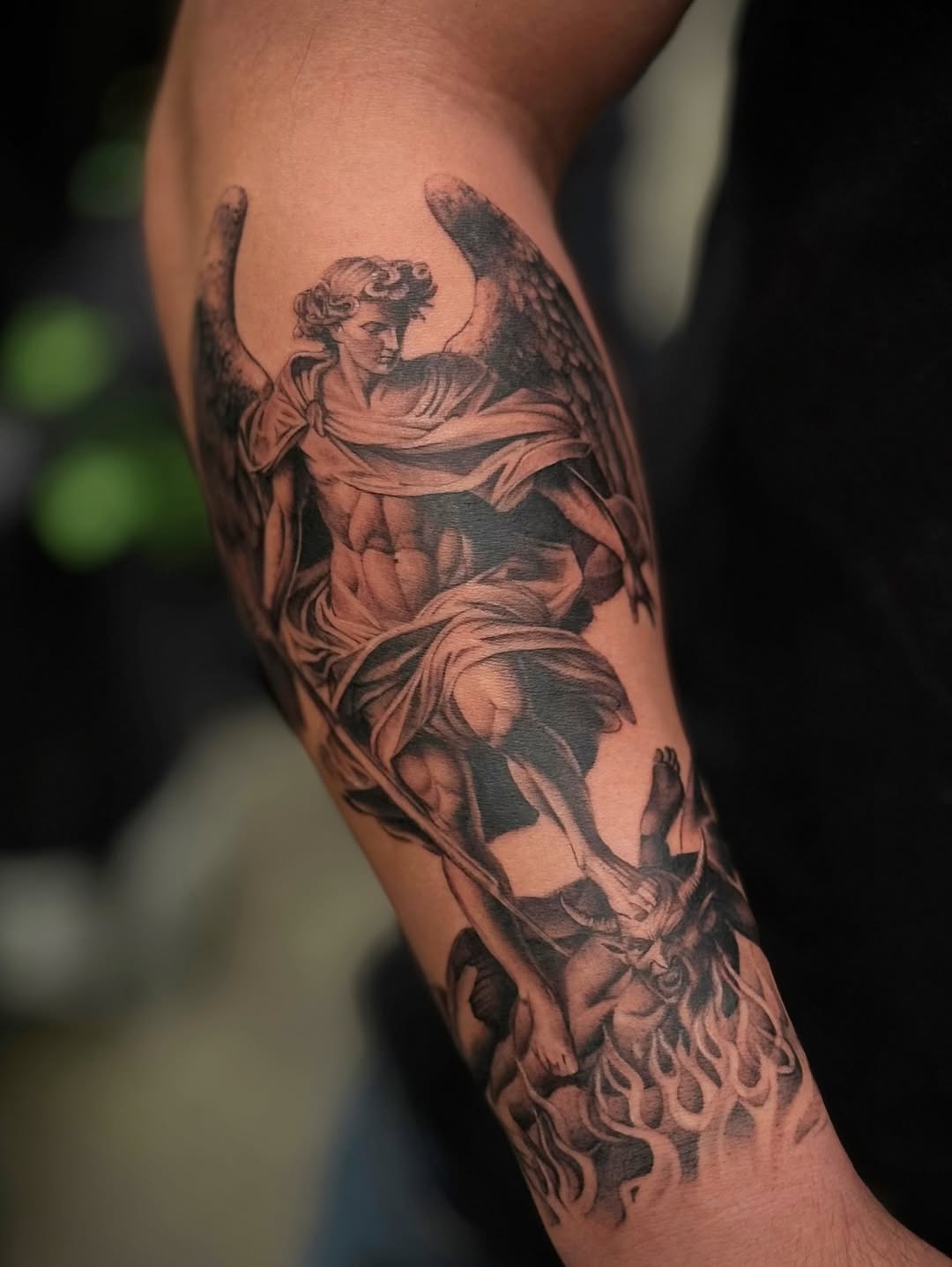 Tattoo by @tattoo__garden — realism, black_and_grey