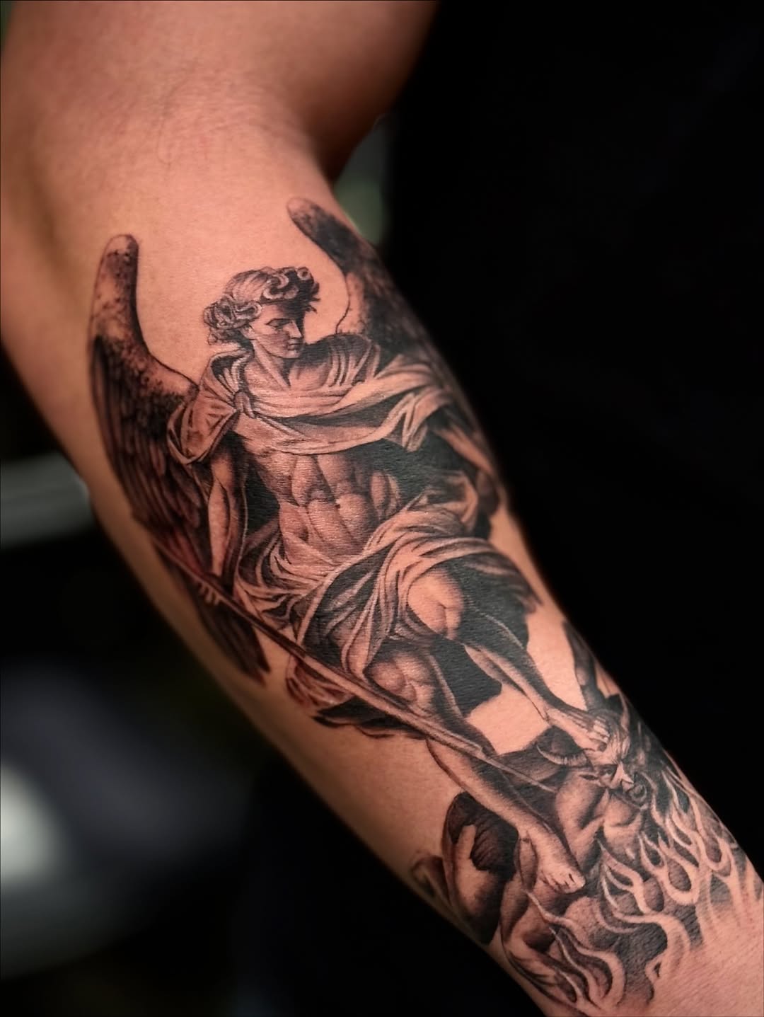 Tattoo by @tattoo__garden — realism, black_and_grey