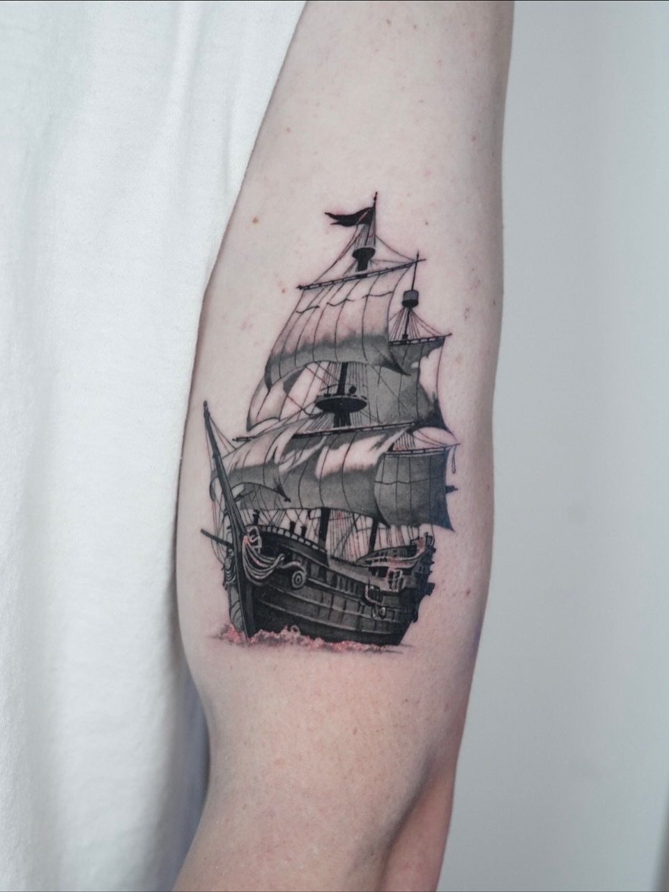 Tattoo by @tateart — black_and_grey, realism