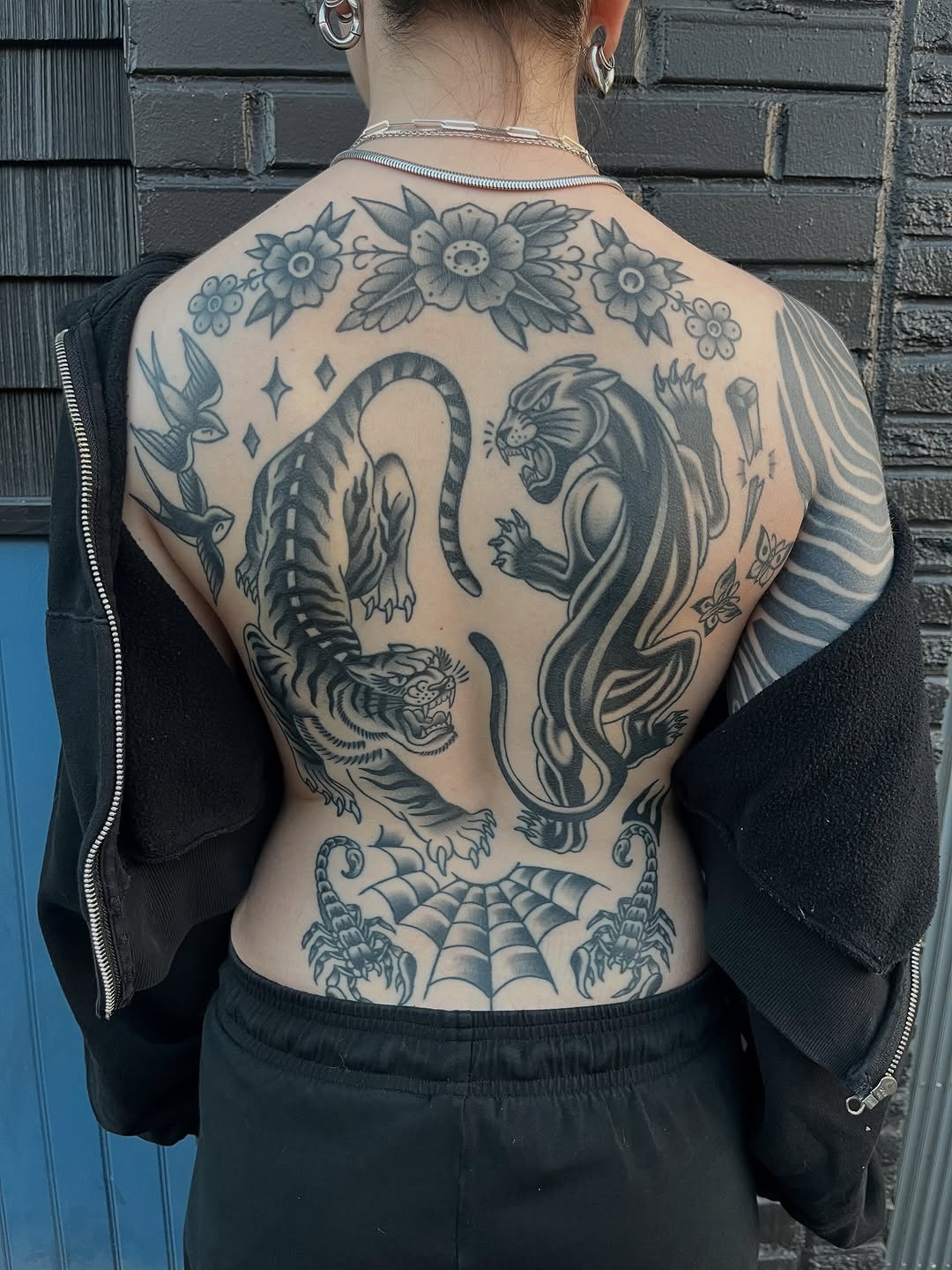 Tattoo by @augustbtattoos — american_traditional, blackwork