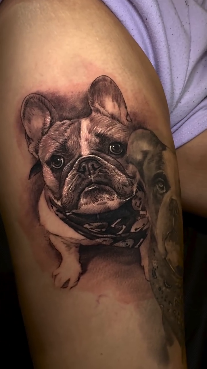 Tattoo by @tat2va — realism, black_and_grey