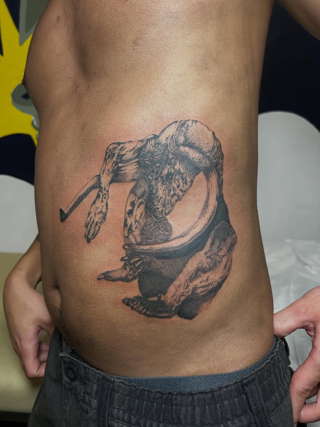 Tattoo by @rickymodelo — realism, black_and_grey