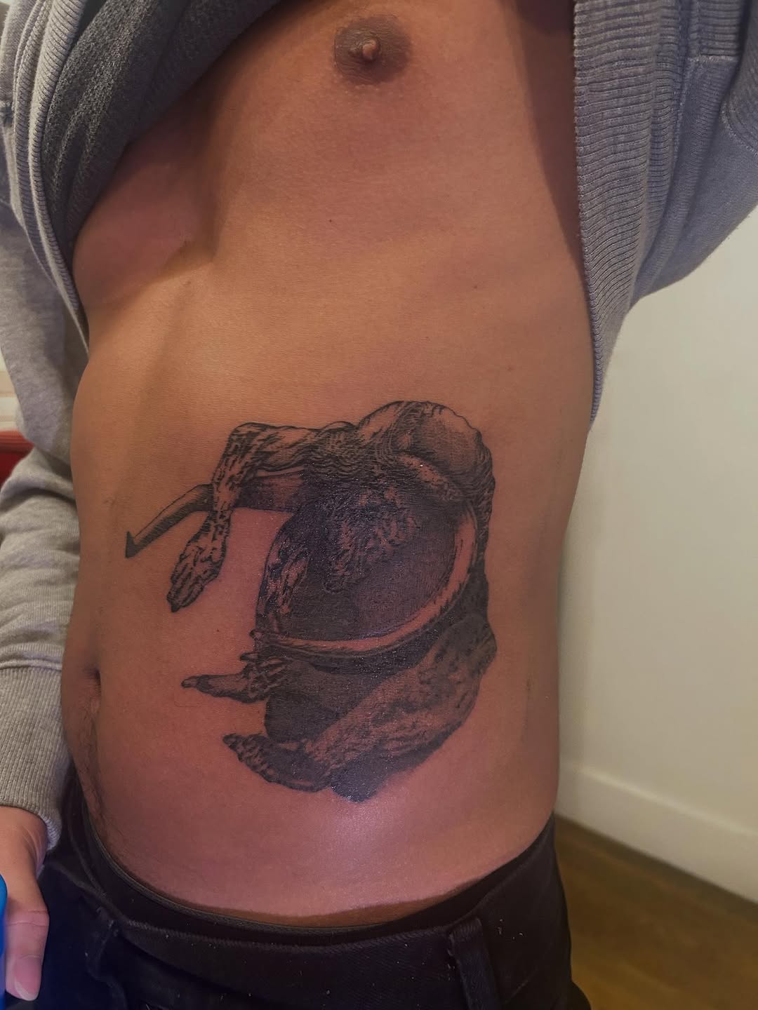 Tattoo by @rickymodelo — realism, black_and_grey