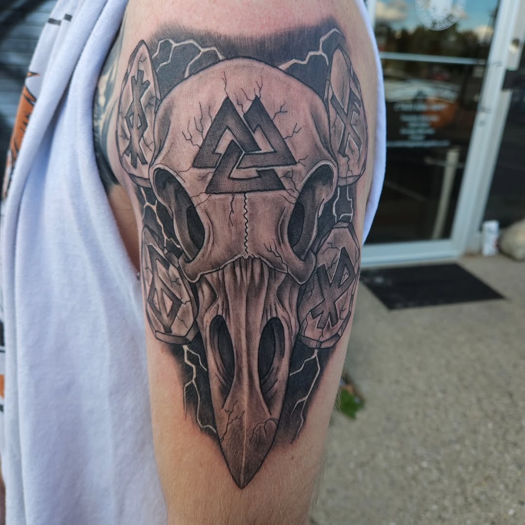 Tattoo by @mitchprestontattoos โ black_and_grey, realism