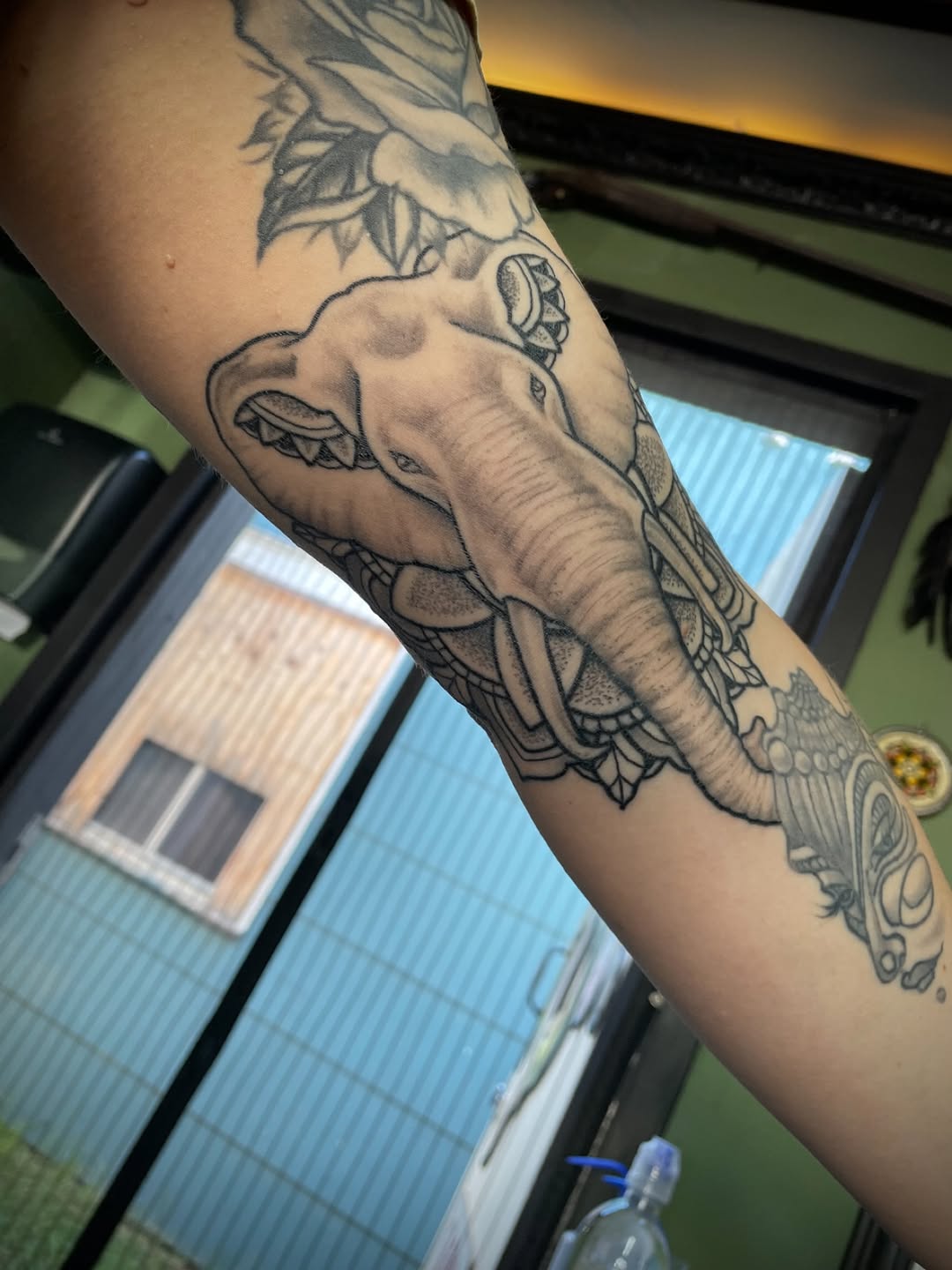 Tattoo by @chrisreedtattoos β black_and_grey, ornamental
