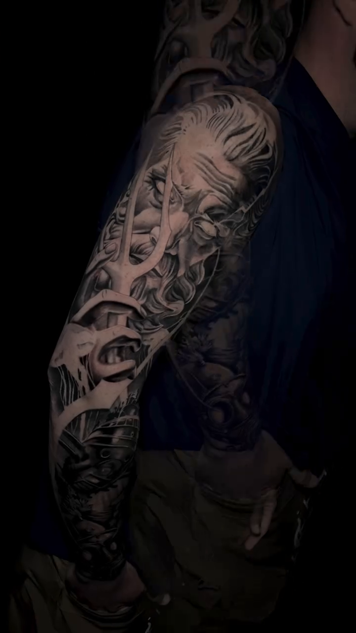Tattoo by @doriink — black_and_grey, realism