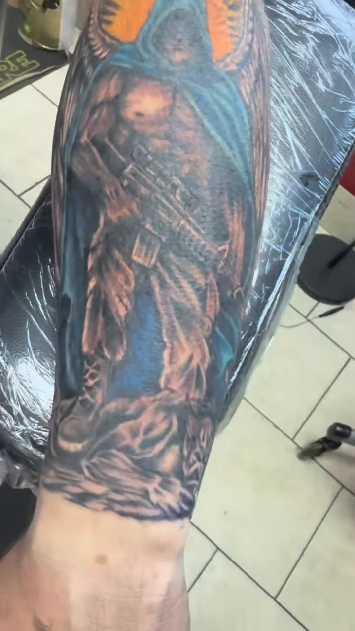 Tattoo by @shawnmichaelstattoos — realism, dark_realism