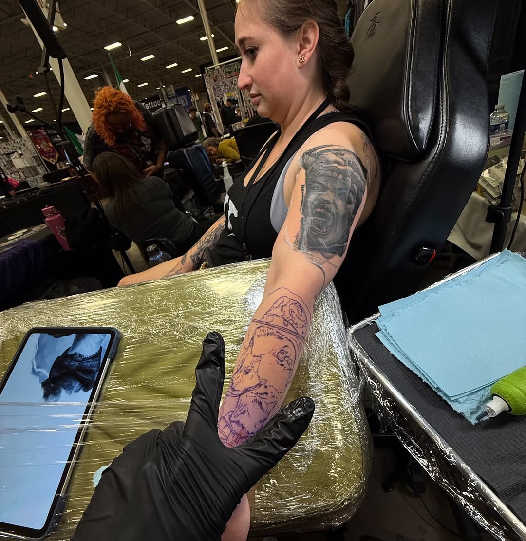 Tattoo by @dima___sova — realism, black_and_grey