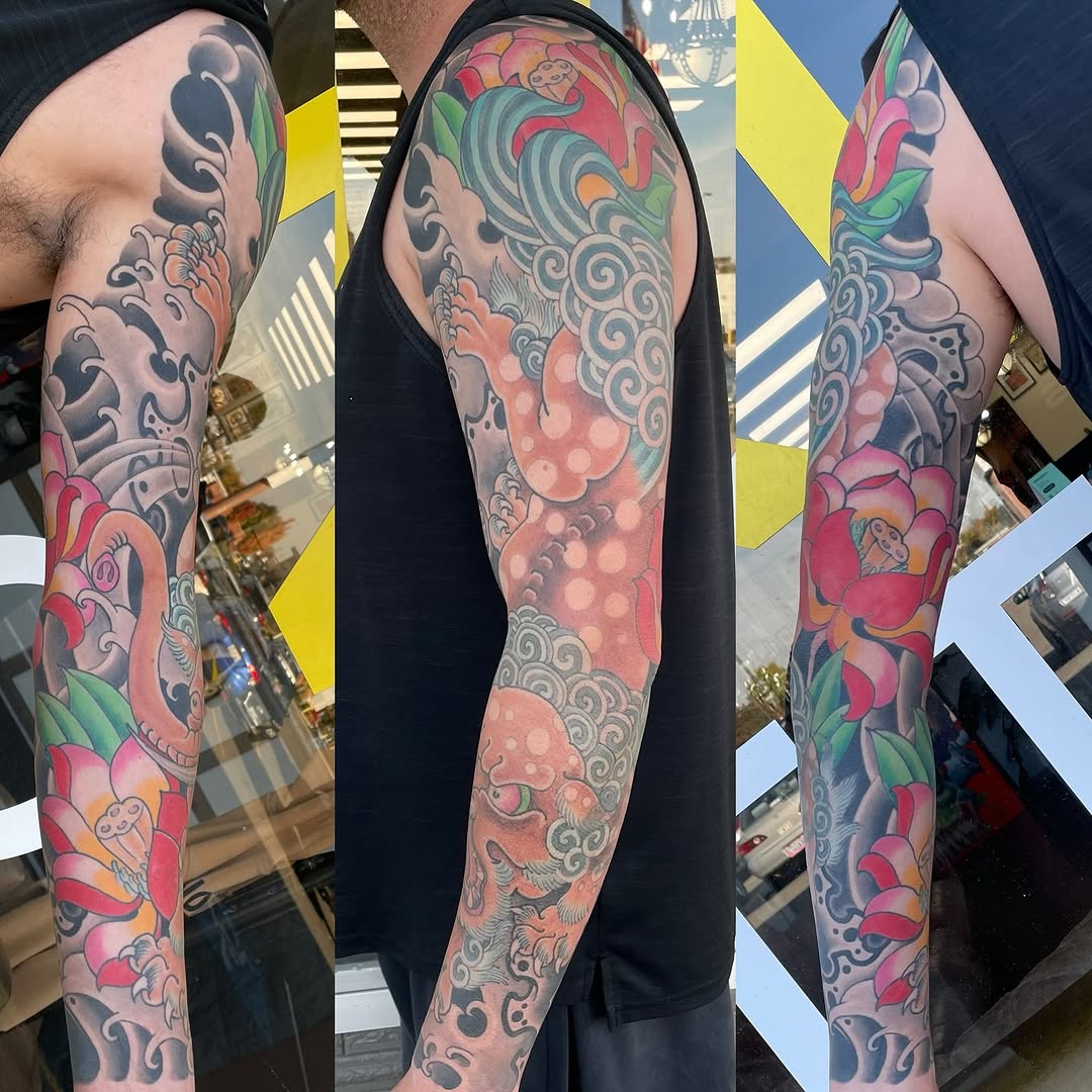 Tattoo by @geddyanderson — japanese_irezumi, neo_traditional