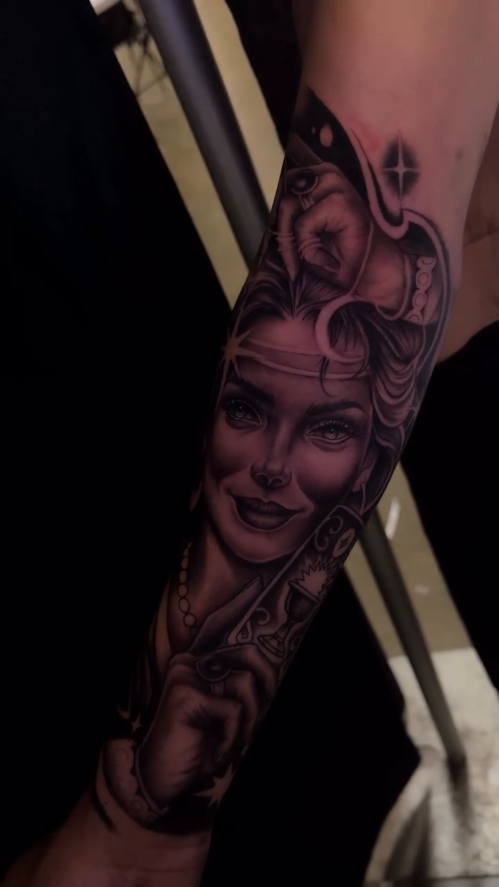 Tattoo by @artistzae_ โ black_and_grey, realism