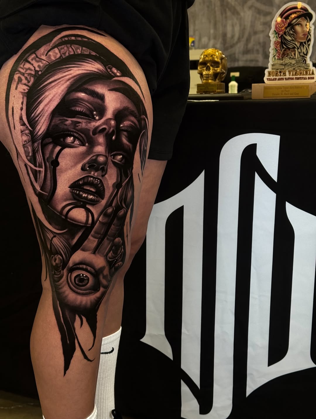 Tattoo by @flamure_tattoo — black_and_grey, realism