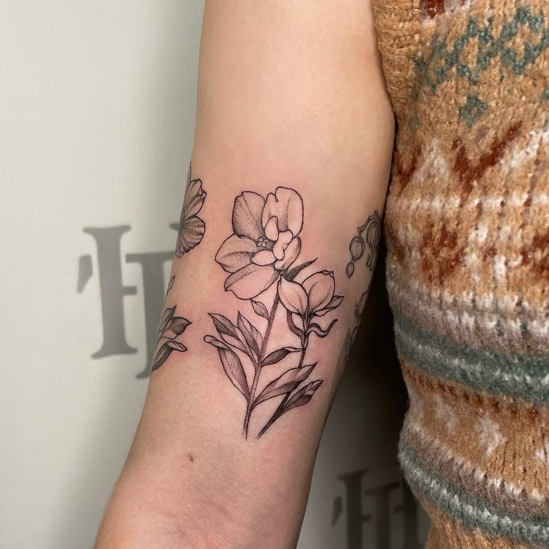 Tattoo by @therubygore โ fine_line, black_and_grey