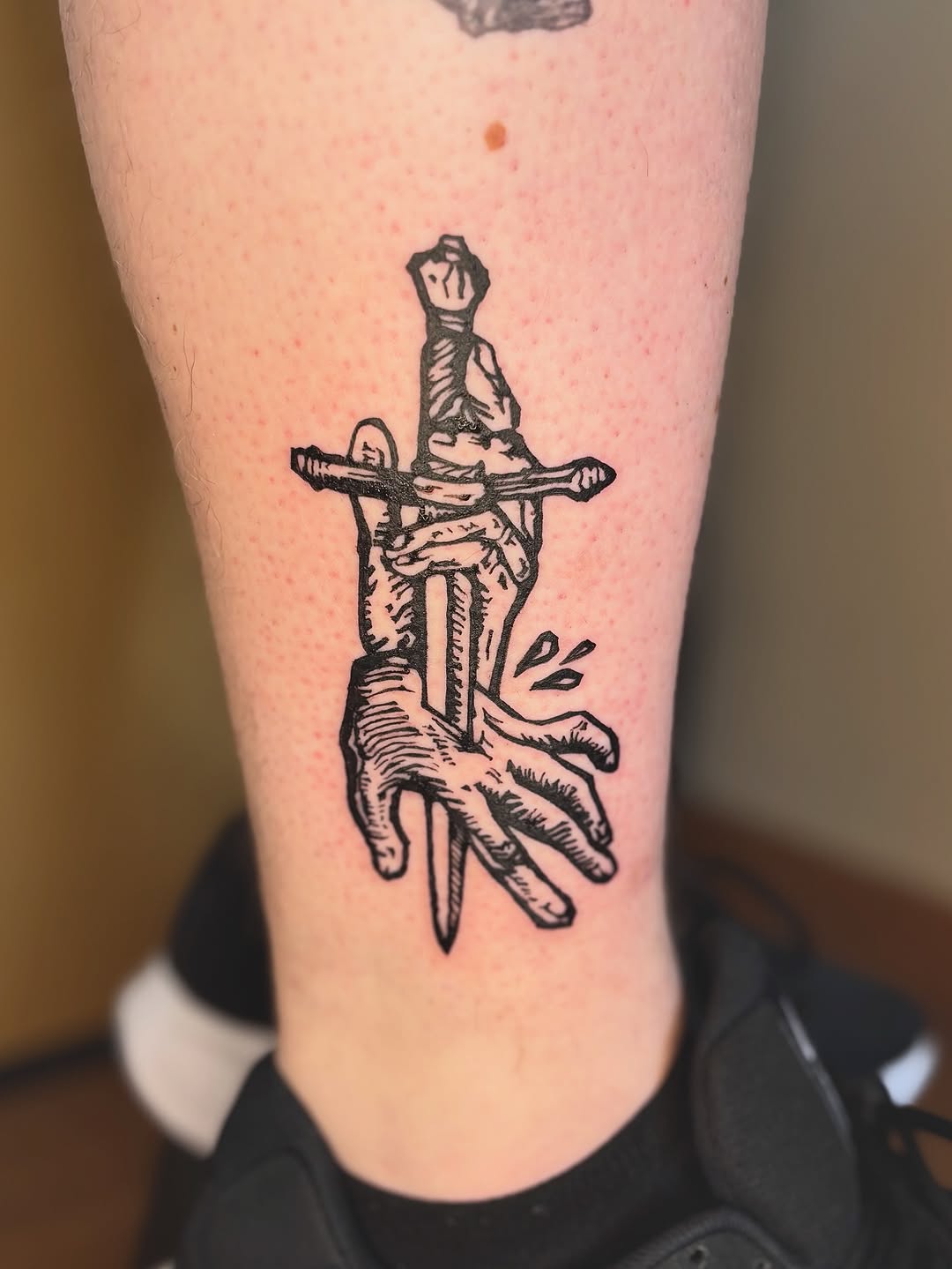 Tattoo by @wren.cavanaugh — illustrative, blackwork