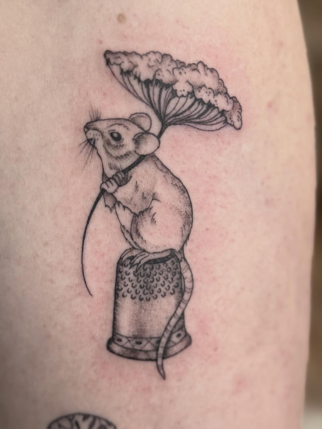 Tattoo by @katiestacytattoo — black_and_grey