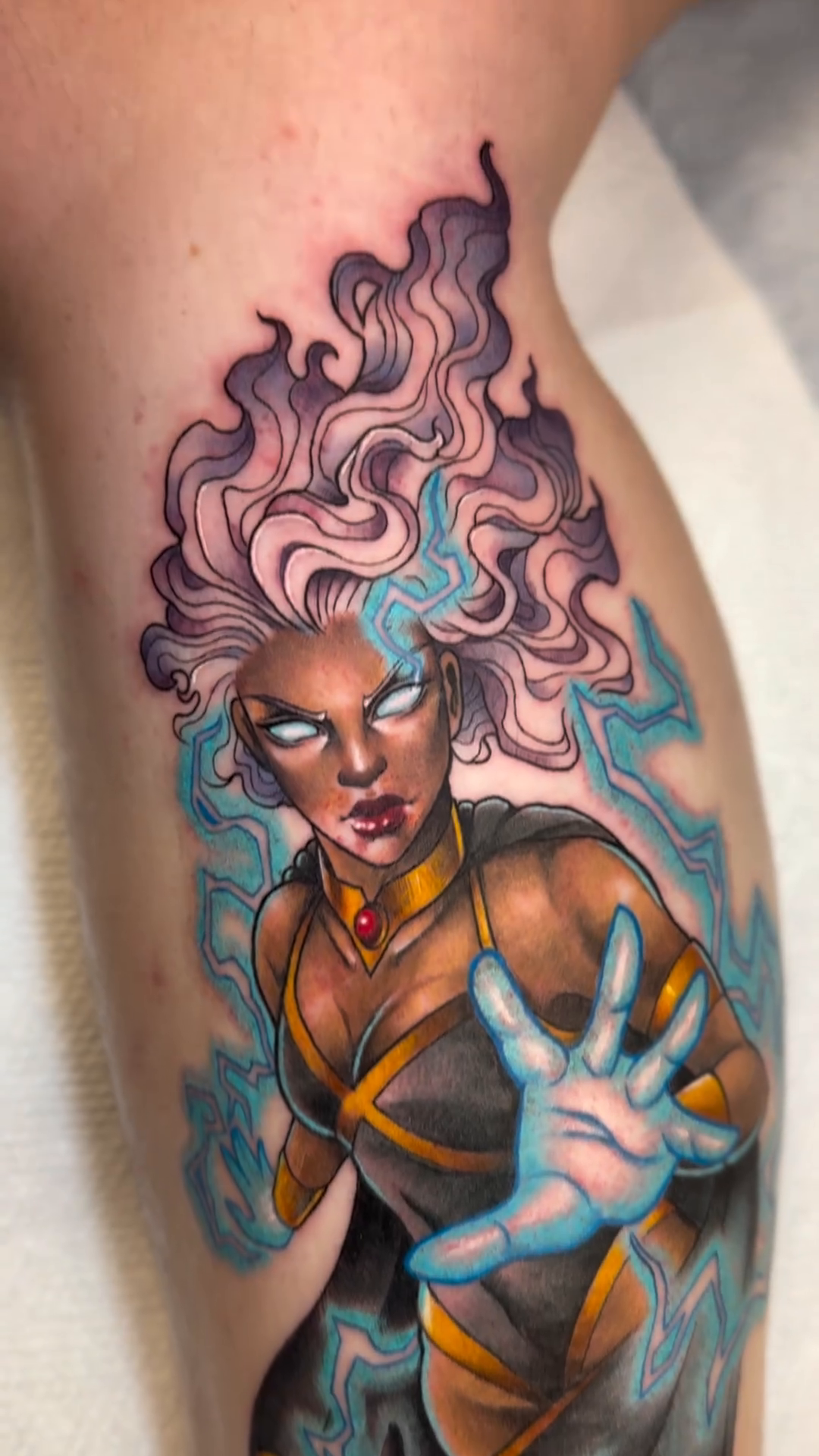 Tattoo by @skye_tattooing — realism, comic