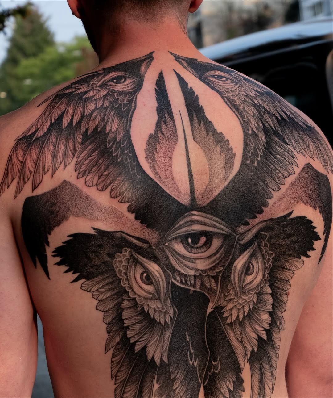 Tattoo by @da.gloom — black_and_grey, dotwork