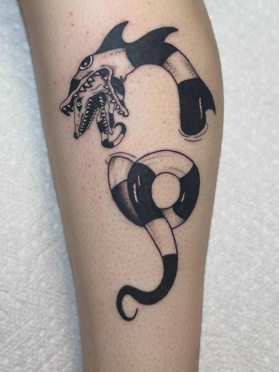 Tattoo by @bridgetsmithtattoos — american_traditional, black_and_grey