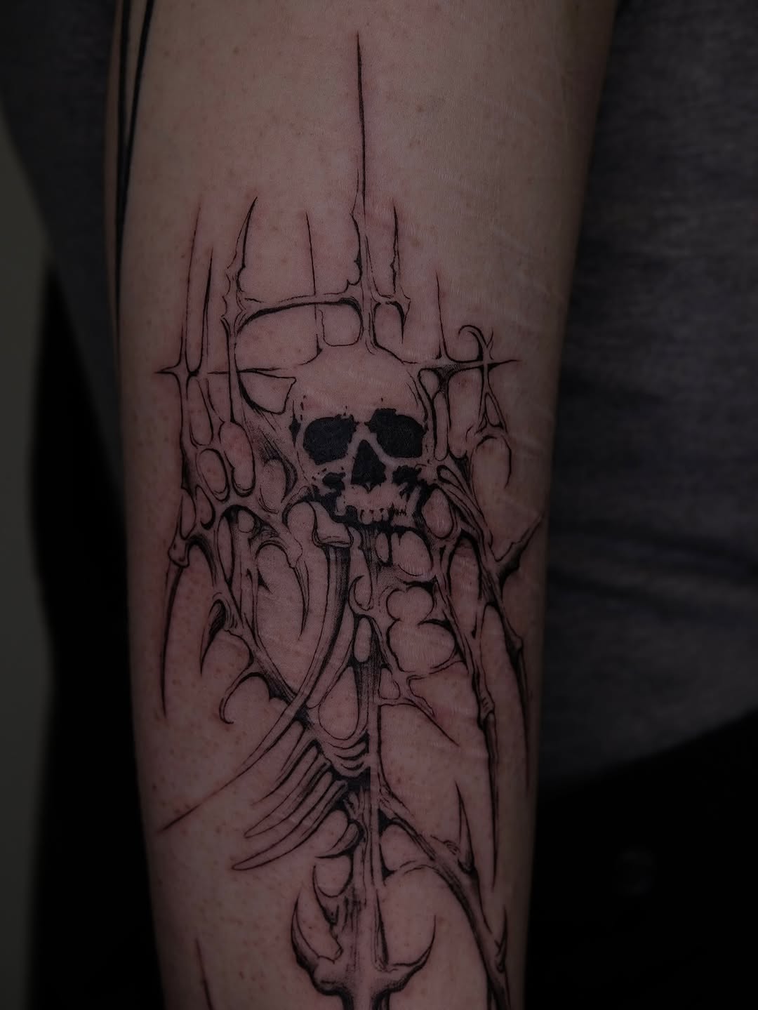 Tattoo by @grxytattoo — blackwork, dark_realism