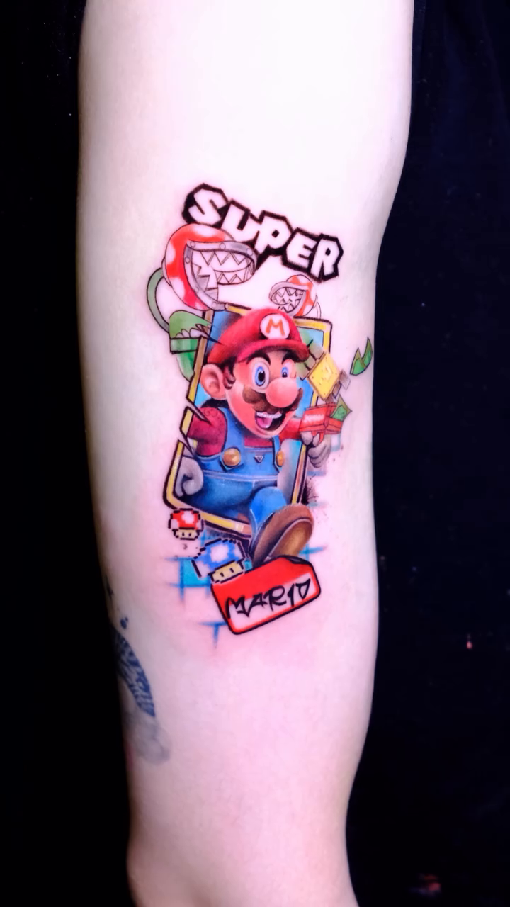 Tattoo by @yoshi.theink β new_school, anime