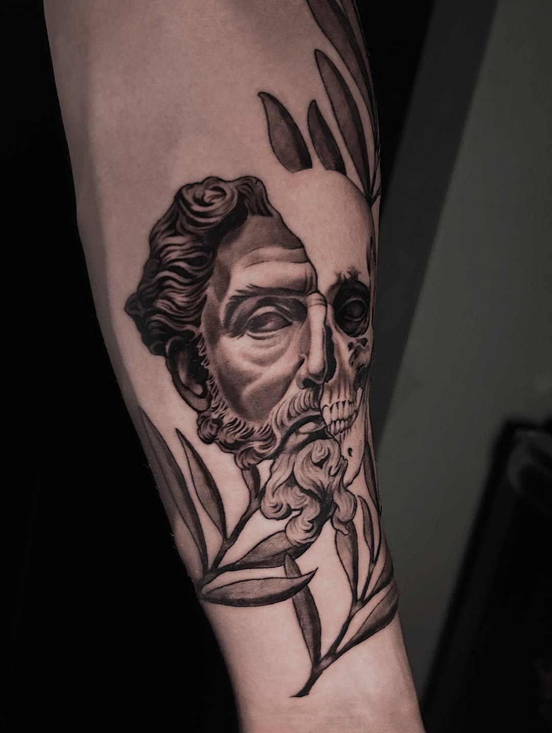 Tattoo by @hawkstattoo_ โ black_and_grey, realism