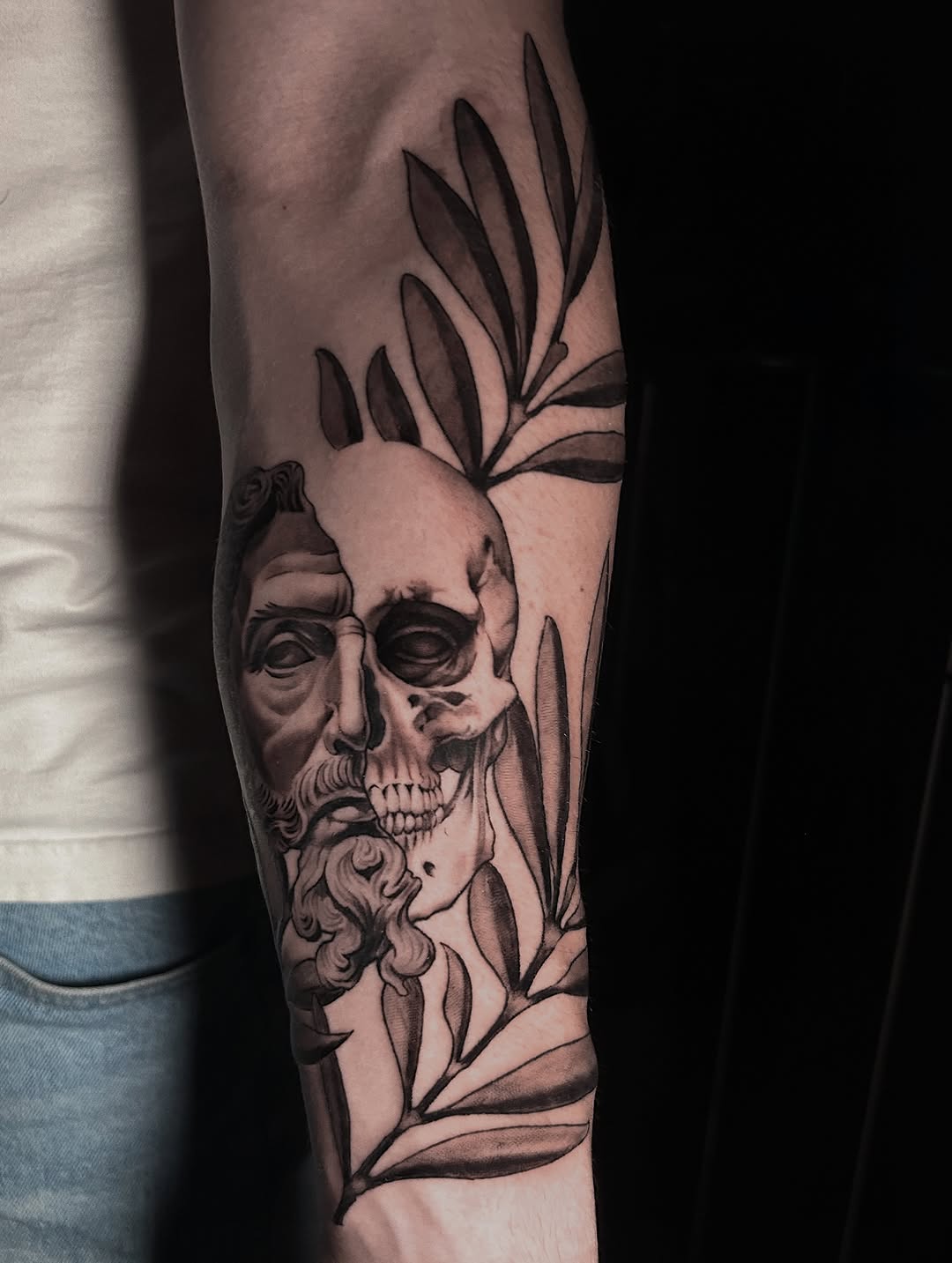 Tattoo by @hawkstattoo_ โ black_and_grey, realism