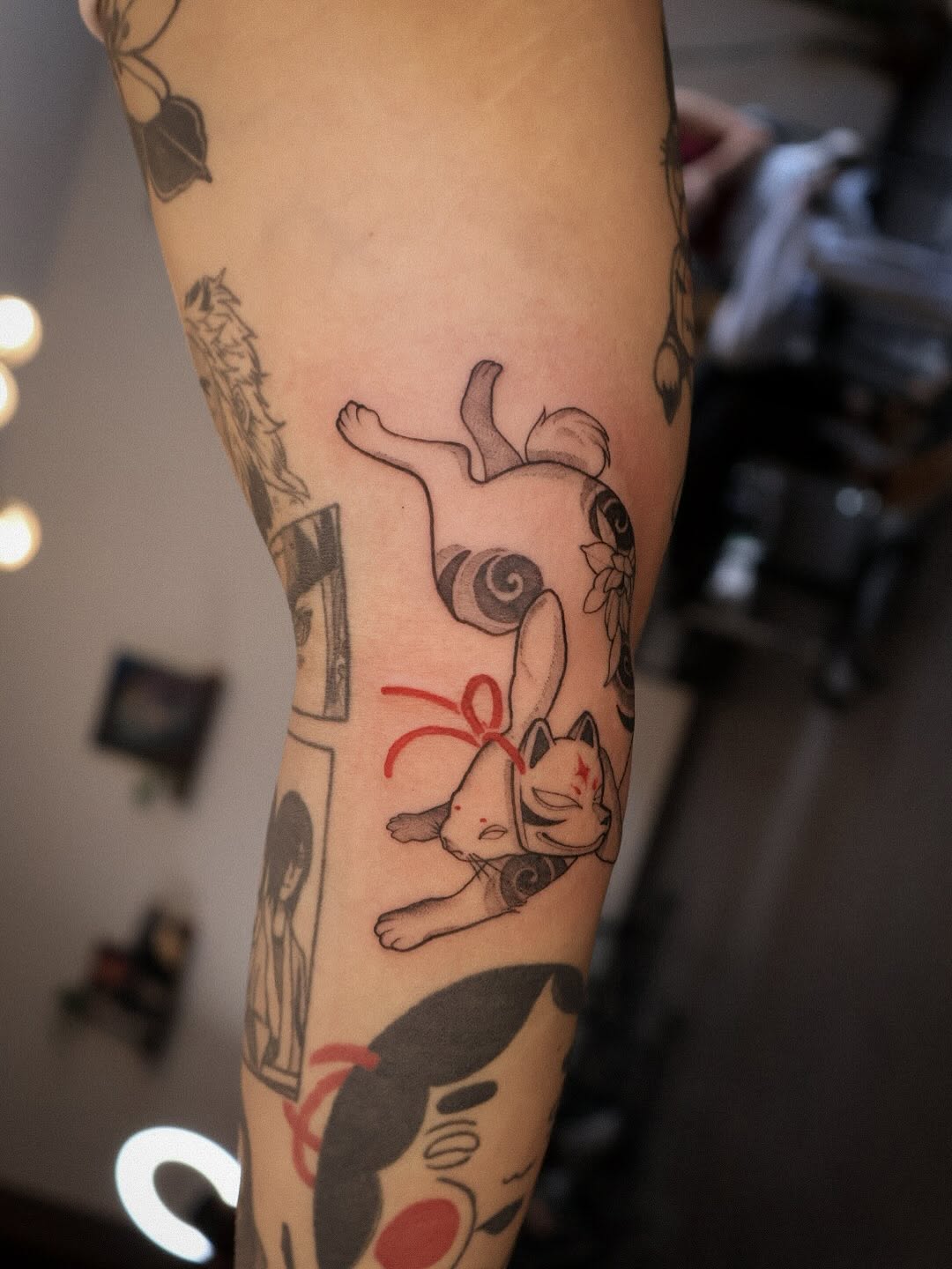 Tattoo by @samishii.ttt — japanese_irezumi, fine_line