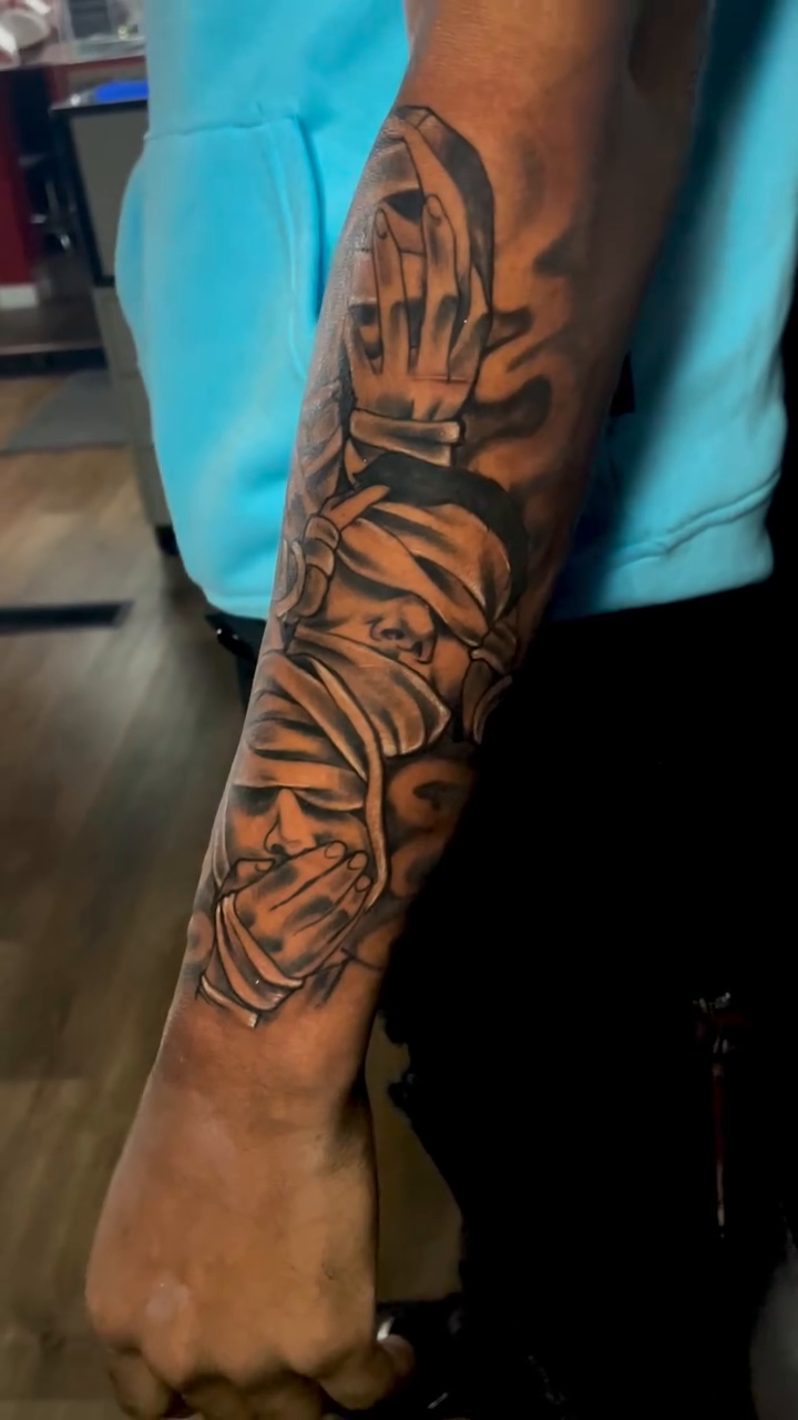 Tattoo by @inkmandp โ black_and_grey, realism
