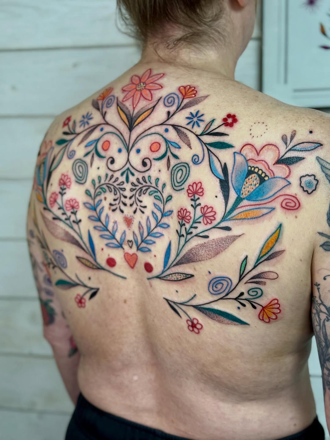 Tattoo by @muridiana — illustrative, dotwork