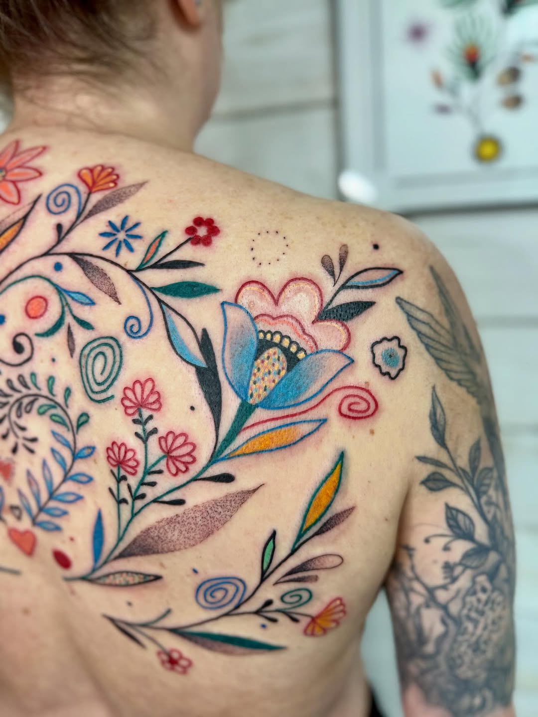 Tattoo by @muridiana — illustrative, watercolor